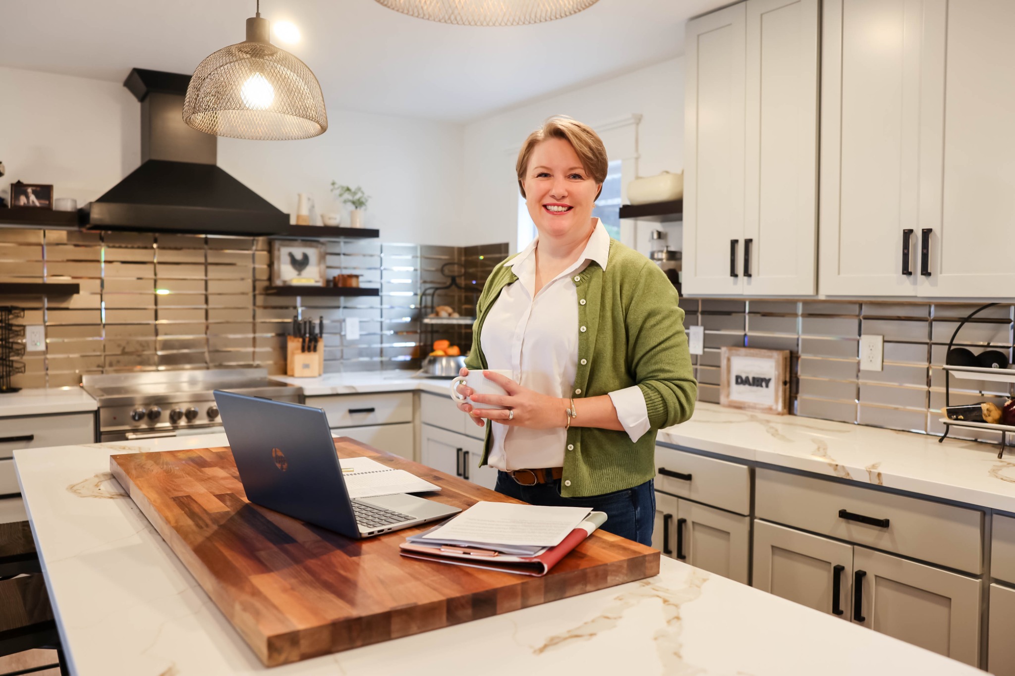 Teresa Fowler in a bright kitchen